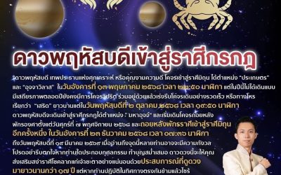 ๒๓ ธันวาคม ๒๕๖๘ ดาวพฤหัสบดีถอยหลังเข้าราศีมิถุน มีทั้งดีและร้าย ราศีเราเป็นอย่างไร